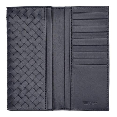 ボッテガヴェネタ 長財布 メンズ イントレチャート ネイビー BOTTEGA VENETA 120697 V47W1 8836の画像