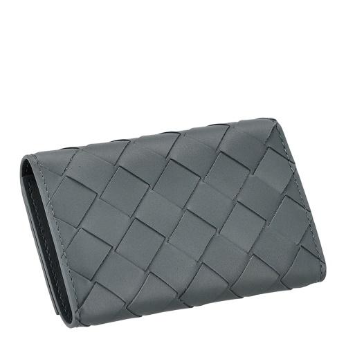 BOTTEGA VENETA グレー レザー ケース BOTTEGA VENETA ボッテガヴェネタ キーケース メンズ イントレ