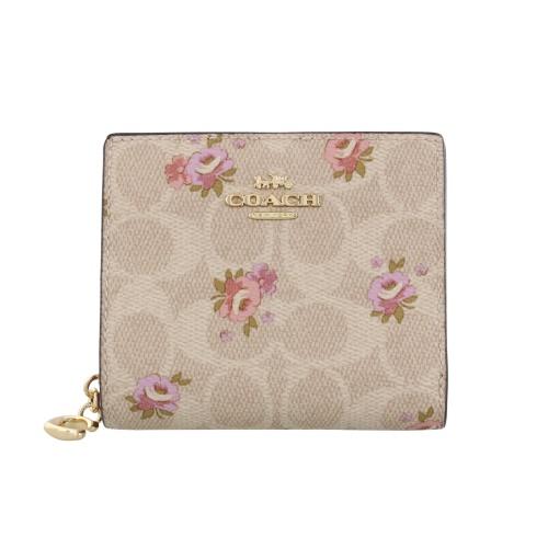 コーチ アウトレット 二つ折り財布 レディース ベージュ COACH OUTLET