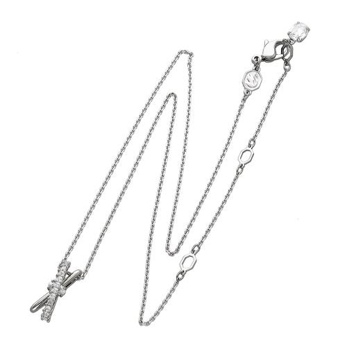 SWAROVSKI ネックレス シルバーカラー SWAROVSKI（スワロフスキー） ネックレス レディース シルバー