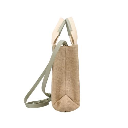 クロエ ハンドバッグ レディース ウッディ WOODY SMALL TOTE&S グリーン CHLOE CHC23AS397 L17 38T BLUISH GREENの画像