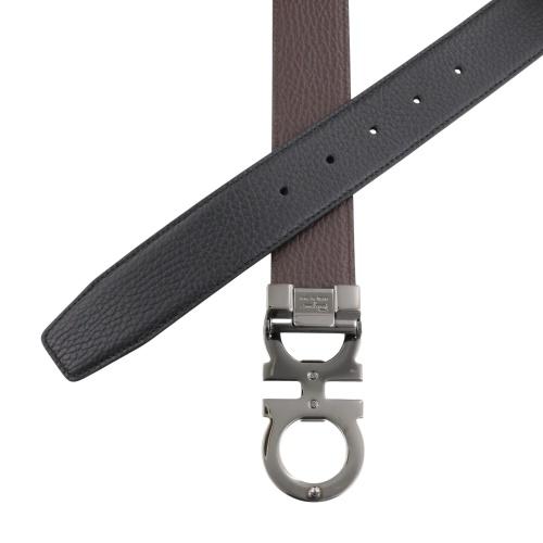 フェラガモ ベルト メンズ ブラック FERRAGAMO 679710 689134 BK/BRの画像