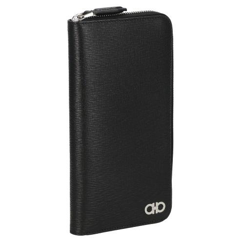 FERRAGAMO（フェラガモ） 長財布 メンズ ガンチーニ ブラック