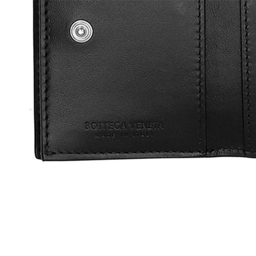 ボッテガヴェネタ 三つ折り財布 メンズ シグネチャー ブラック BOTTEGA VENETA 609285 V3UH1 8803の画像