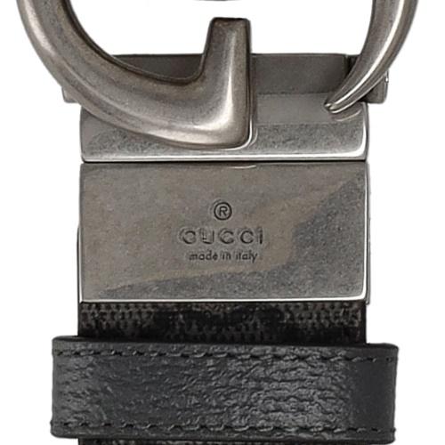 グッチ ベルト メンズ ダブルG リバーシブル ベルト ブラック GUCCI 627055 UULBN 1244の画像