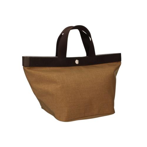 エルベシャプリエ ハンドバッグ レディース ブラウン Herve Chapelier 707C 62A BEIGE/69 MOKAの画像