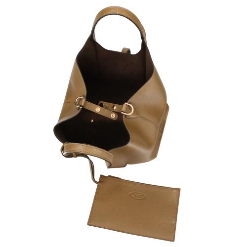 トッズ ハンドバッグ レディース Tタイムレス T TIMELESS ブラウン TOD’S XBWTSBA9100XSO S411 KHAKI BROWN_2