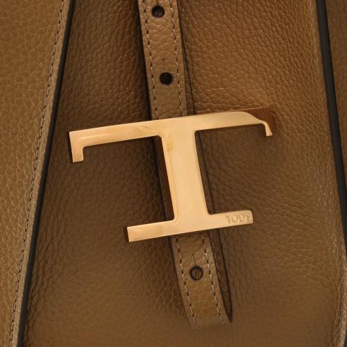 トッズ ハンドバッグ レディース Tタイムレス T TIMELESS ブラウン TOD’S XBWTSBA9100XSO S411 KHAKI BROWN_8
