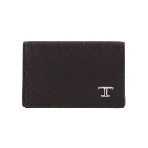 TOD'S（トッズ） カードケース 名刺入れ メンズ Tタイムレス ブラウン