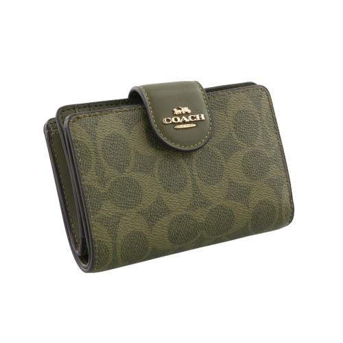 COACH（コーチ） 二つ折り財布 レディース ミディアム コーナー ジップ