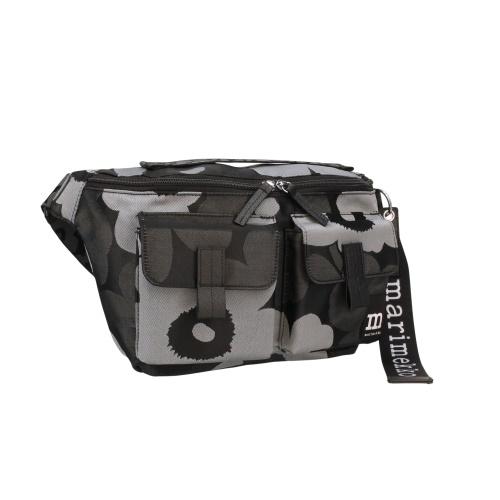 マリメッコ ボディバッグ レディース SLING BAG M UNIKKO ウニッコ ブラック marimekko 94810 990 Grey/Dark Grey/Blackの画像