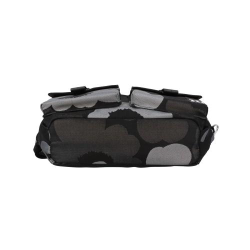 マリメッコ ボディバッグ レディース SLING BAG M UNIKKO ウニッコ ブラック marimekko 94810 990 Grey/Dark Grey/Blackの画像