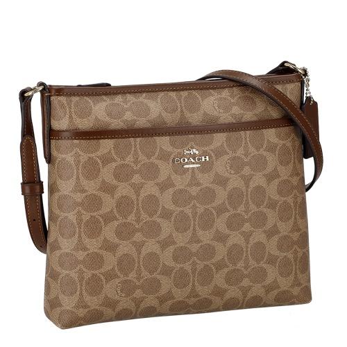 Coach ショルダーバッグ ブラウン　シグネチャー　新品未使用品 COACH（コーチ） アウトレット ショルダーバッグ レディース