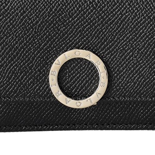 ブルガリ 三つ折り財布 メンズ ブラック BVLGARI 288648 BLACKの画像