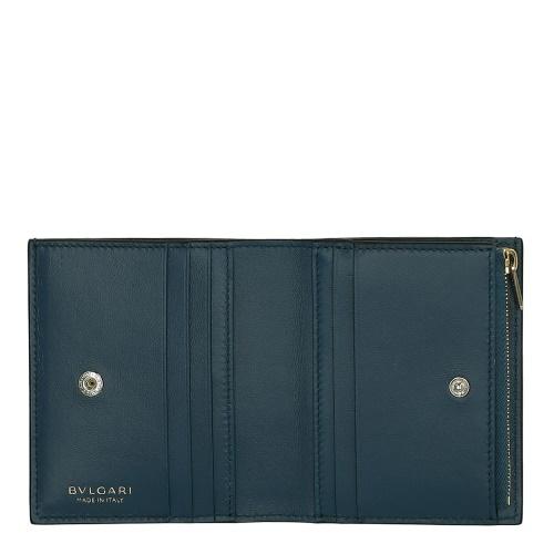 ブルガリ 二つ折り財布 メンズ Bulgari Logo Infinitum ブラック BVLGARI 291749 BLACKの画像