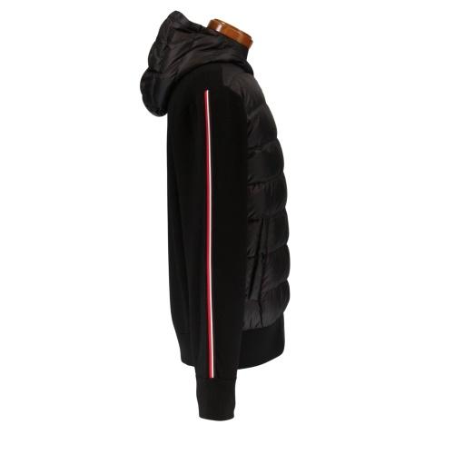 モンクレール カーディガン ブルゾン ニット ダウン アウター メンズ CARDIGAN TRICOT ブラック MONCLER I2 091 9B000 08 M1131 999 BLACK サイズXLの画像
