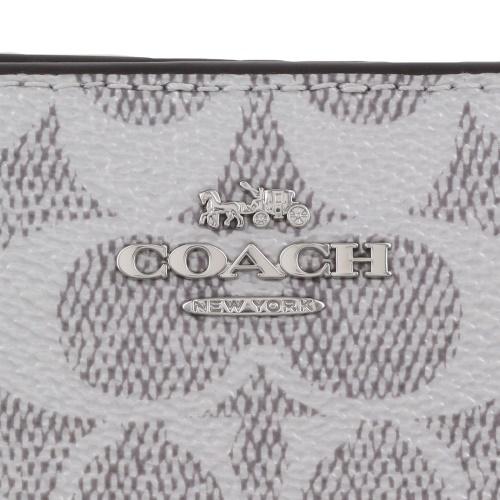 コーチ アウトレット 二つ折り財布 レディース スナップ ウォレット・シグネチャー キャンバス COACH OUTLET CCL96 SVYGPの画像