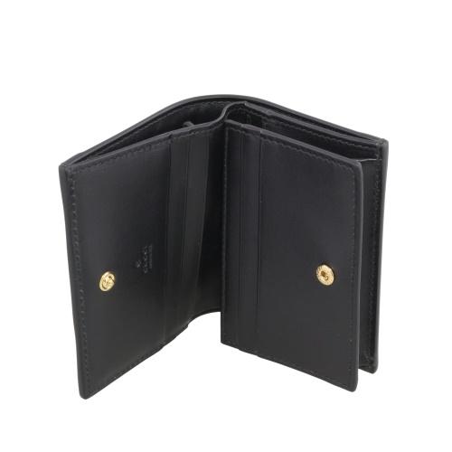 グッチ 二つ折り財布 レディース ブラック GUCCI 723786 UM8IG 1000の画像