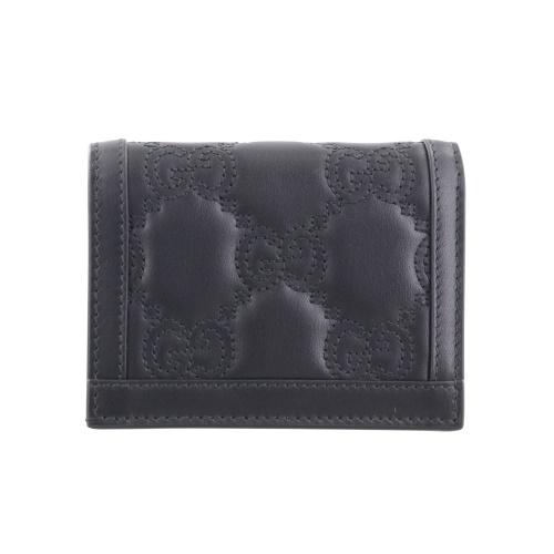 グッチ 二つ折り財布 レディース ブラック GUCCI 723786 UM8IG 1000の画像