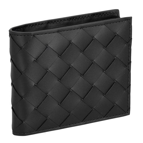 BOTTEGA VENETA（ボッテガ・ヴェネタ） 二つ折り財布 メンズ ブラック