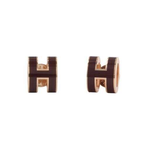 HERMES（エルメス） ピアス レディース MINI POP H レッド HERMES