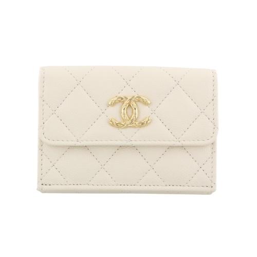 CHANEL（シャネル） 三つ折り財布 レディース ベージュ CHANEL AP5004