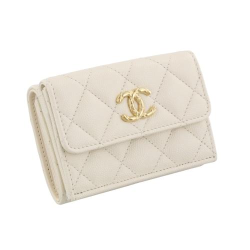 CHANEL（シャネル） 三つ折り財布 レディース ベージュ CHANEL AP5004