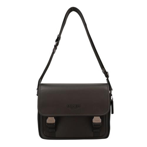 コーチ アウトレット ショルダーバッグ メンズ レーサー メッセンジャー ブラック COACH OUTLET CU110 QBBKの画像