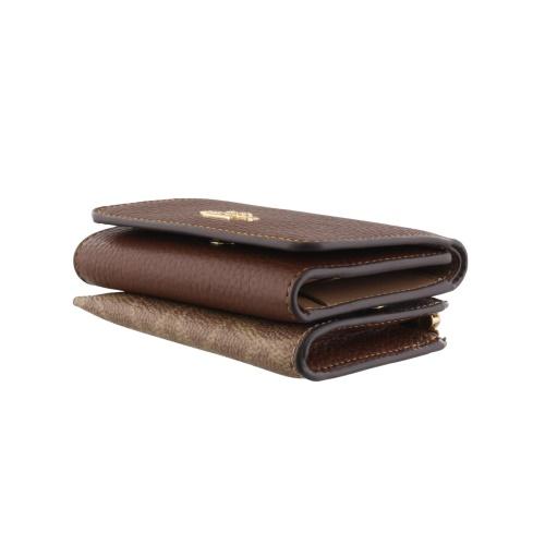 【未使用品】COACH 三つ折り財布 ブラウン レザー COACH（コーチ） アウトレット 三つ折り財布 レディース カード
