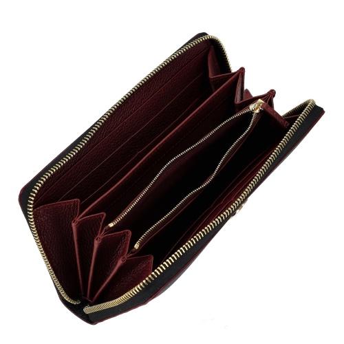 グッチ 長財布 レディース GGマーモント ジップアラウンドウォレット ブラック GUCCI 456117 AAE5F 1062の画像