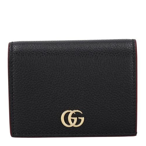 【勝利の微笑み】GUCCI グッチ 2つ折り財布 456126 GUCCI（グッチ） 二つ折り財布 レディース ブラック GUCCI 456126