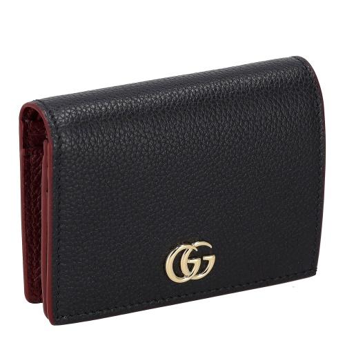 GUCCI（グッチ） 二つ折り財布 レディース ブラック GUCCI 456126
