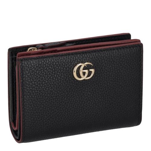 安心決済に致しました。GUCCI ２つ折り財布　ダークブラウン　GC柄 GUCCI（グッチ） グッチ財布 二つ折り財布 札入れ 取り外し パスカード