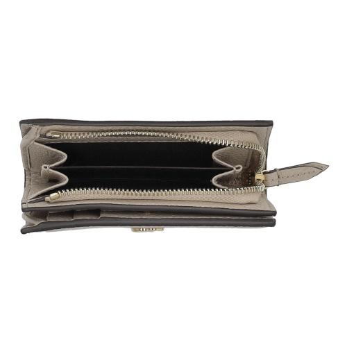 GUCCI 二つ折り財布 スエード スウェード ベージュ GUCCI（グッチ） 財布 二つ折り ダイアナ ジャンボGG コンパクト