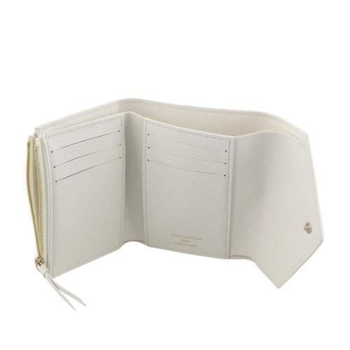 ルイヴィトン 三つ折り財布 モノグラム アンプラント ポルトフォイユ・ヴィクトリーヌ ホワイト LOUIS VUITTON M28299 ミルキーホワイト/ピーチの画像