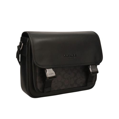 コーチ アウトレット ショルダーバッグ メンズ ブラック COACH OUTLET CT716 QBMI5の画像