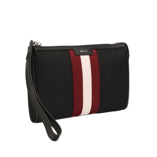 バリー クラッチバッグ メンズ ブラック BALLY 6308759 U901P BLACK+PALLADIOの画像