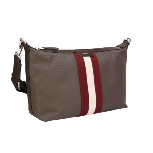 バリー ショルダーバッグ メンズ CODE CARRY グレー BALLY 6311817 MAC06A NY286 I7S4P MIDGREY/EBANO+PALLの画像