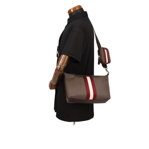 バリー ショルダーバッグ メンズ CODE CARRY グレー BALLY 6311817 MAC06A NY286 I7S4P MIDGREY/EBANO+PALLの画像