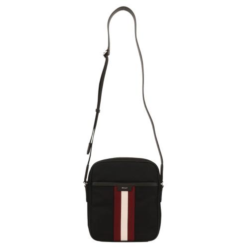 バリー ショルダーバッグ メンズ CODE CROSSNS M N ブラック BALLY 6311758 MAC05K NY286 U901P BLACK+PALLADIOの画像