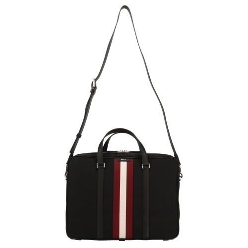 バリー ビジネスバッグ ブリーフケース メンズ ブラック BALLY 6308533 U901P BLACK+PALLADIOの画像