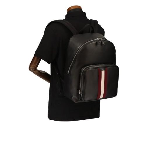 バリー バックパック リュックサック メンズ CODE BACKPACK ブラック BALLY 6311828 MAK03U VT825 U901P BLACK+PALLADIOの画像