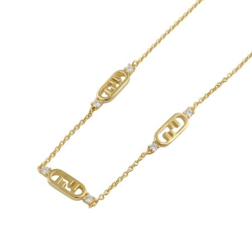 フェンディ ネックレス レディース O LOCK NECKLACE ゴールド FENDI 8AL190 ATEP F089U GOLDの画像
