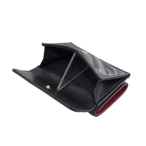CHANEL（シャネル） 三つ折り財布 レディース ブラック CHANEL AP5202
