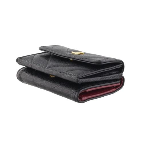 CHANEL（シャネル） 三つ折り財布 レディース ブラック CHANEL AP5202