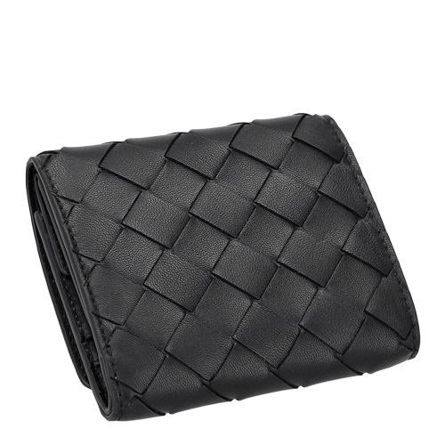 ボッテガヴェネタ 三つ折り財布 メンズ イントレチャート ブラック BOTTEGA VENETA 776033 V3UH1 8425の画像