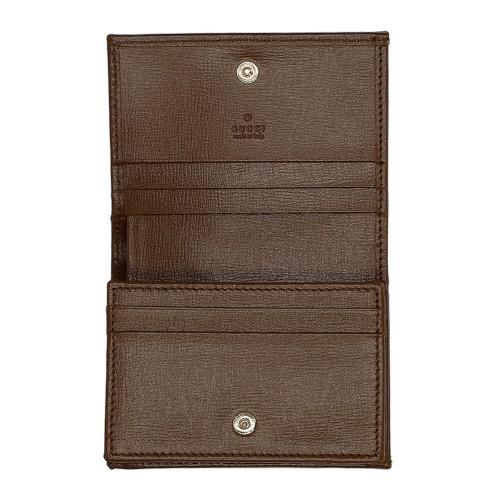 グッチ 二つ折り財布 レディース GGスプリームキャンバス ブラウン GUCCI 621887 92TCG 8563の画像