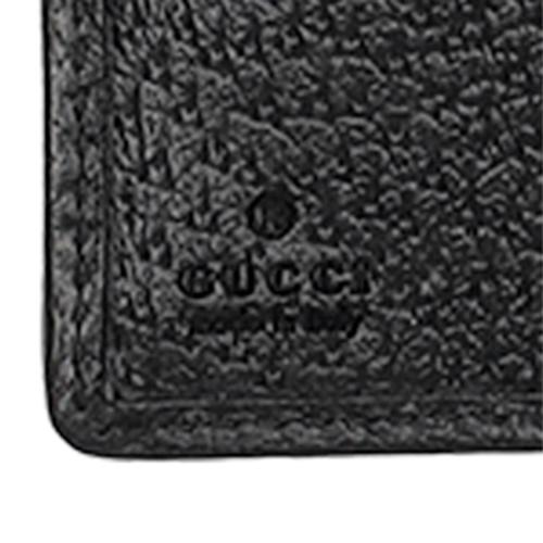 グッチ 二つ折り財布 メンズ ブラック GUCCI 699314 FABGN 1000の画像