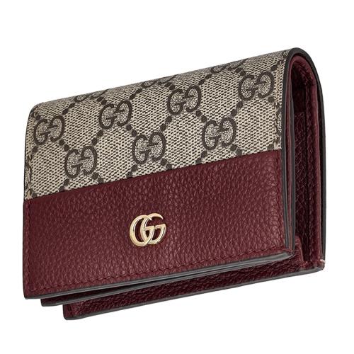 GUCCI（グッチ） 二つ折り財布 レディース GGスプリームキャンバス