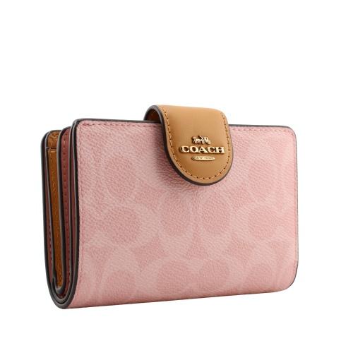 COACH（コーチ） アウトレット 二つ折り財布 レディース ピンク COACH